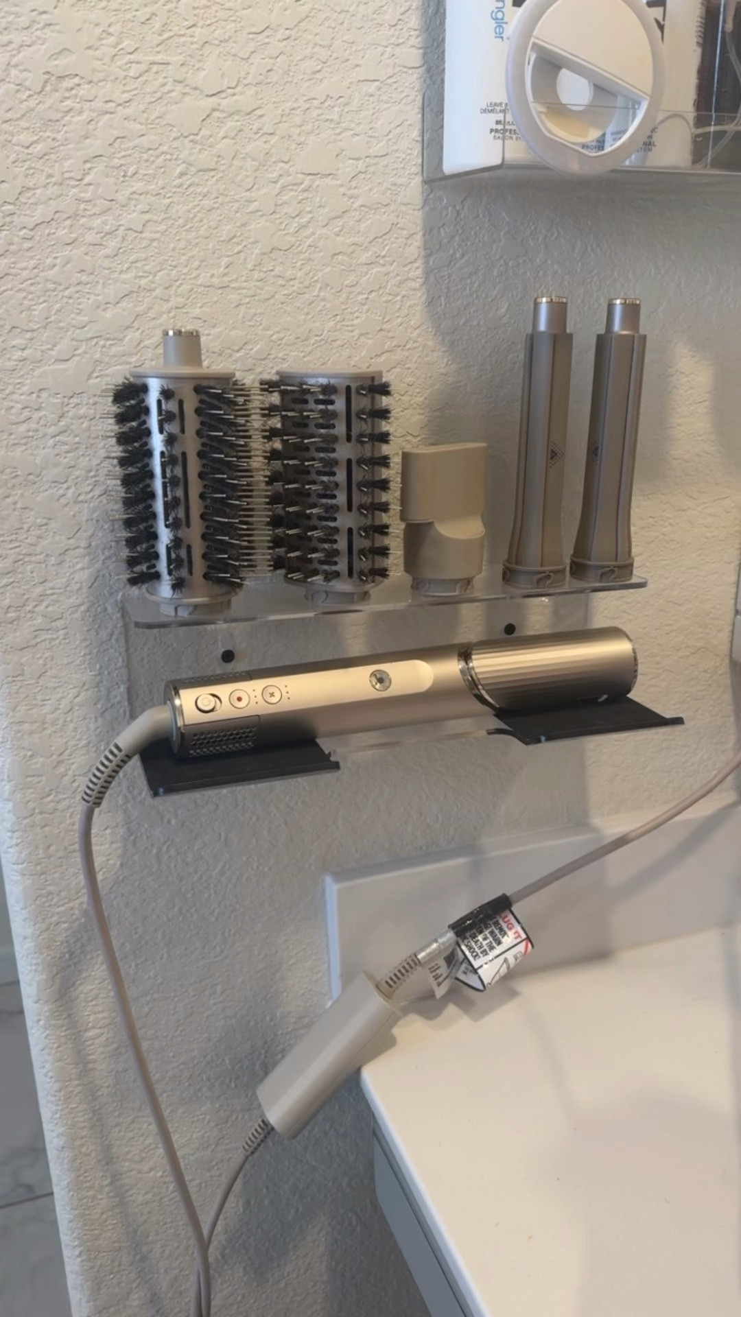 Clear wall organizer for Shark Flexstyler or Dyson Airwrap!

#LTKFindsUnder100 #LTKHome #LTKBeauty