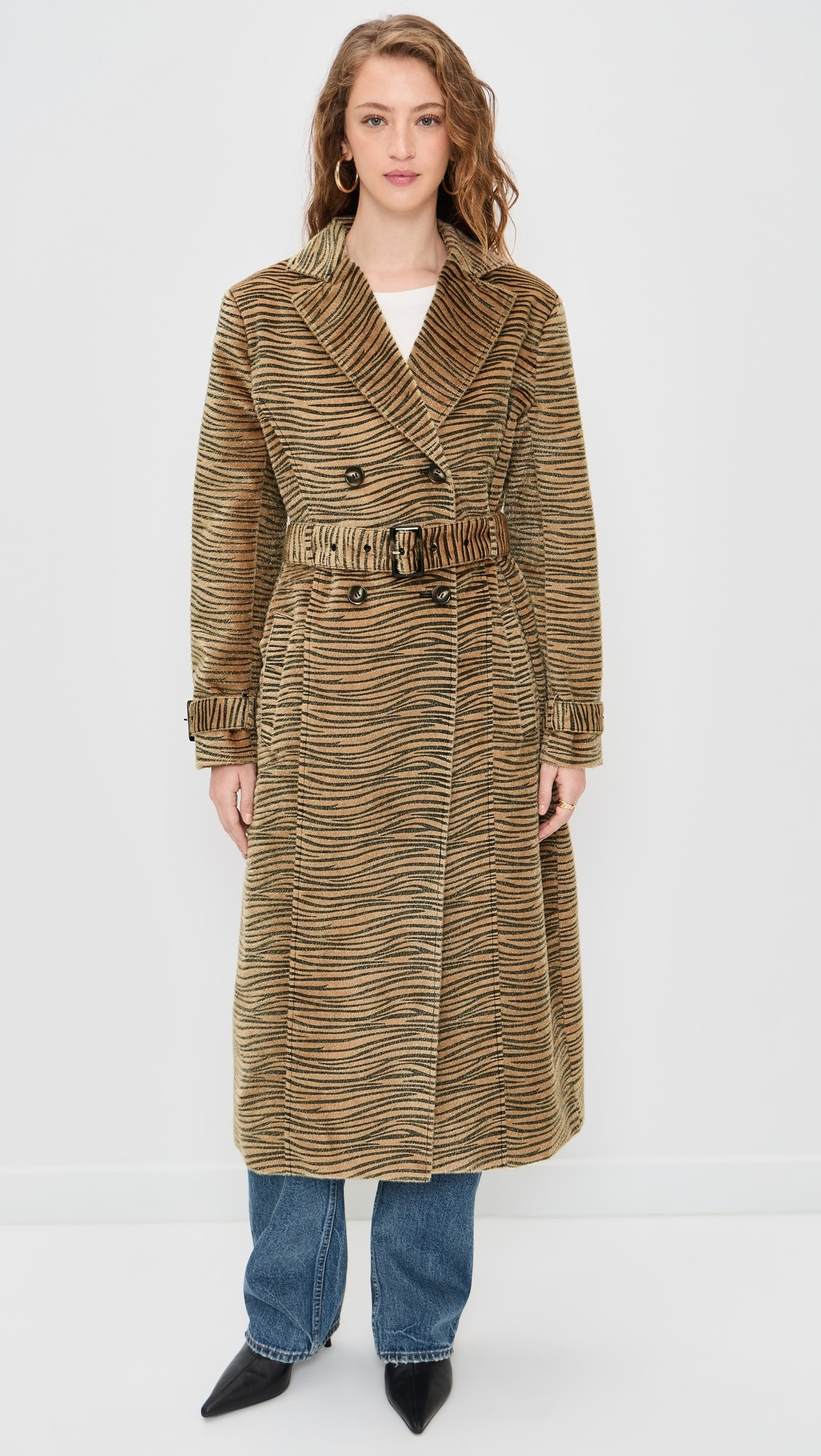 Leslie Faux Hair Trench Coat | Shopbop