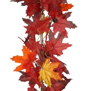 6ft. Red & Gold Maple Leaf Chain Garland by Ashland® | Michaels Stores