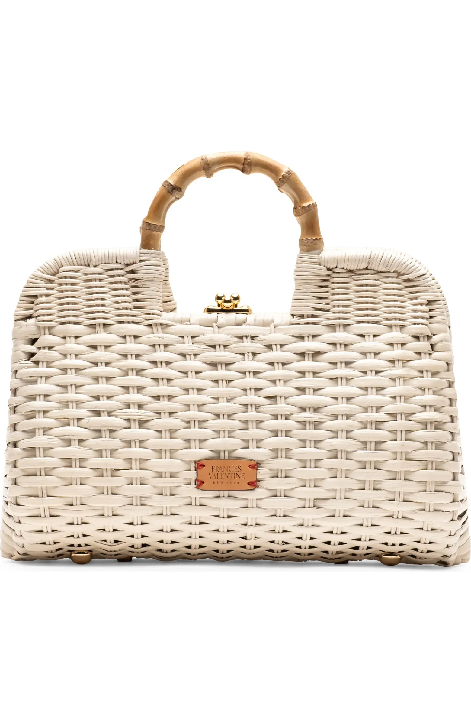 Buzzy Woven Wicker Top Handle Bag | Nordstrom