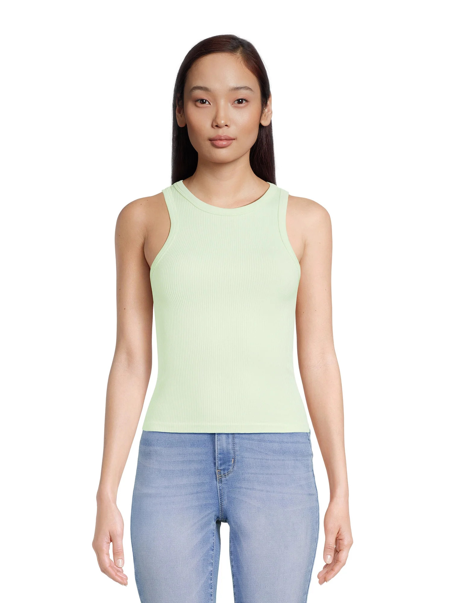 No Boundaries Juniors Seamless High Neck Tank Top | Walmart (US)