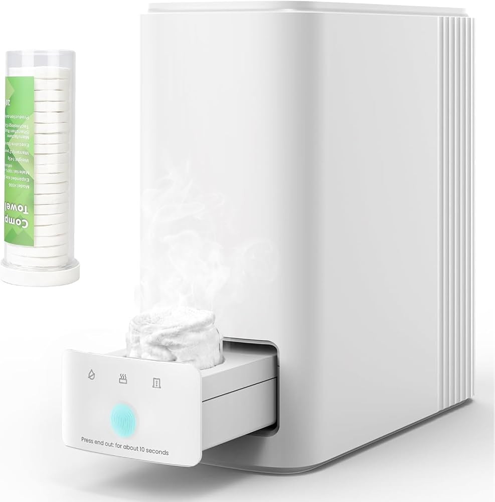 Hot Face Towel Dispenser, Hot Face Towel Heater Machine, AZ GOGO Face Towel Warmer for SPA with S... | Amazon (US)