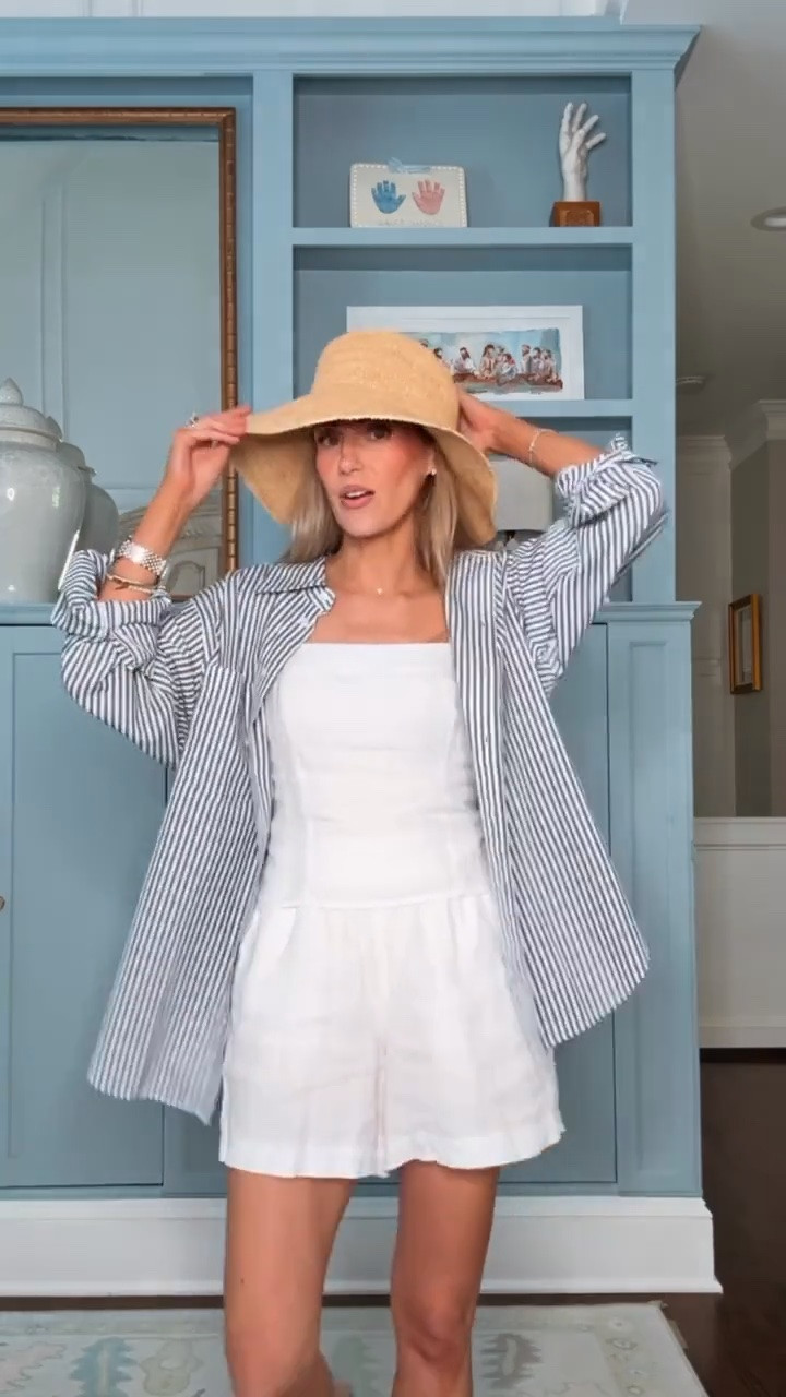 This linen set from Quince is a favorite for staying cool on warm summer days. Layer it with an oversized cotton button-up for an easy, laid-back look, then finish it off with a bucket hat for a casual touch. It’s an outfit you’ll reach for all season long.

#LTKgrwm #LTKmomlife #LTKootd