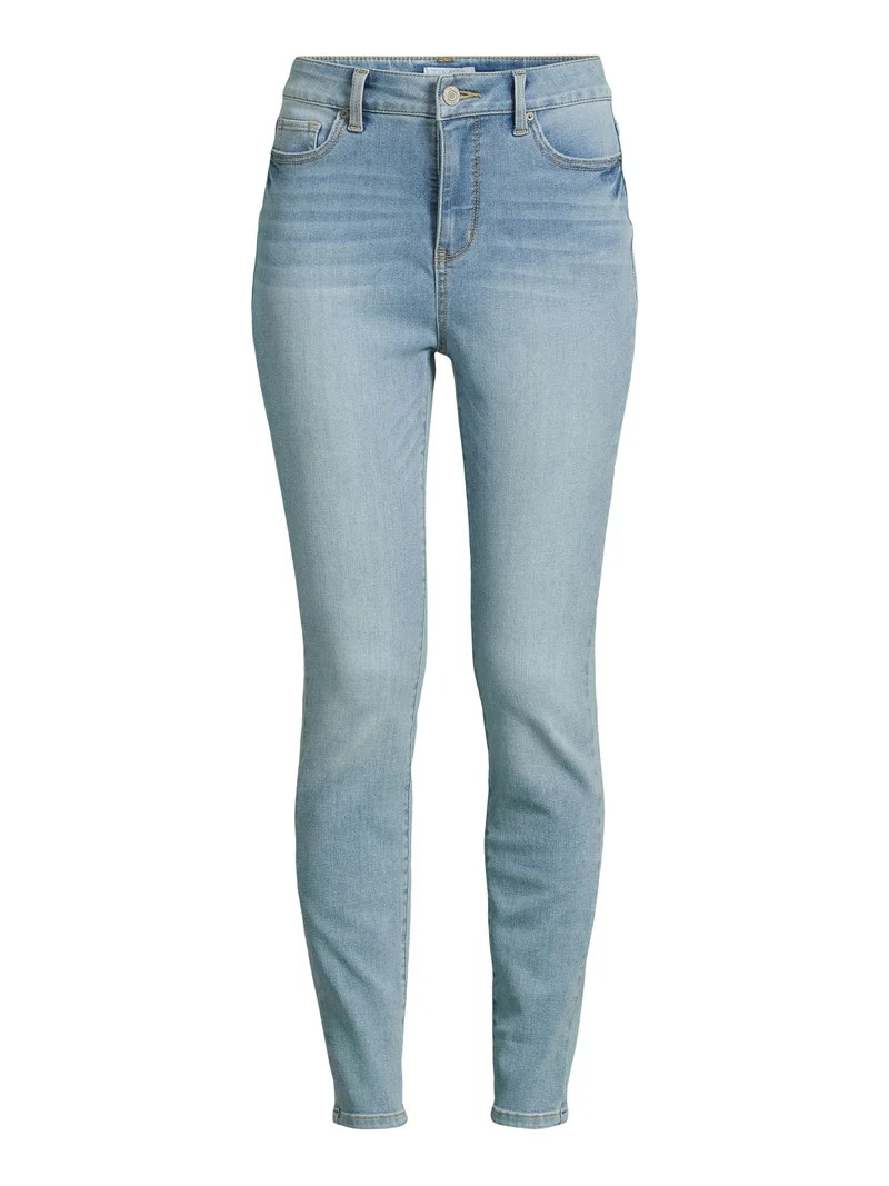 Time and Tru Women's High Rise Skinny Jeans, 27", 29” Inseams, Sizes 2-22 | Walmart (US)