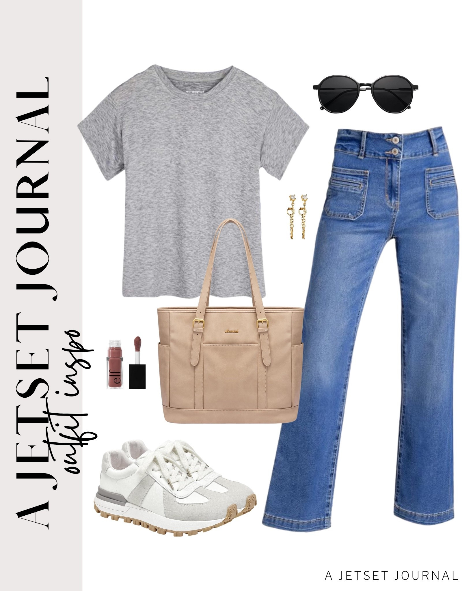 Here's a basic t shirt you can pair with wide leg jeans and a cute handbag for an everyday look!
platform sneakers, elf lip oil, beauty finds, stylish sunglases, amazon fashion, summer style, trendy look, viral fashion, gold earrings, everyday look, affordable style, amazon favorite, top picks, best seller, summer fashion

#LTKU #LTKStyleTip #LTKSeasonal