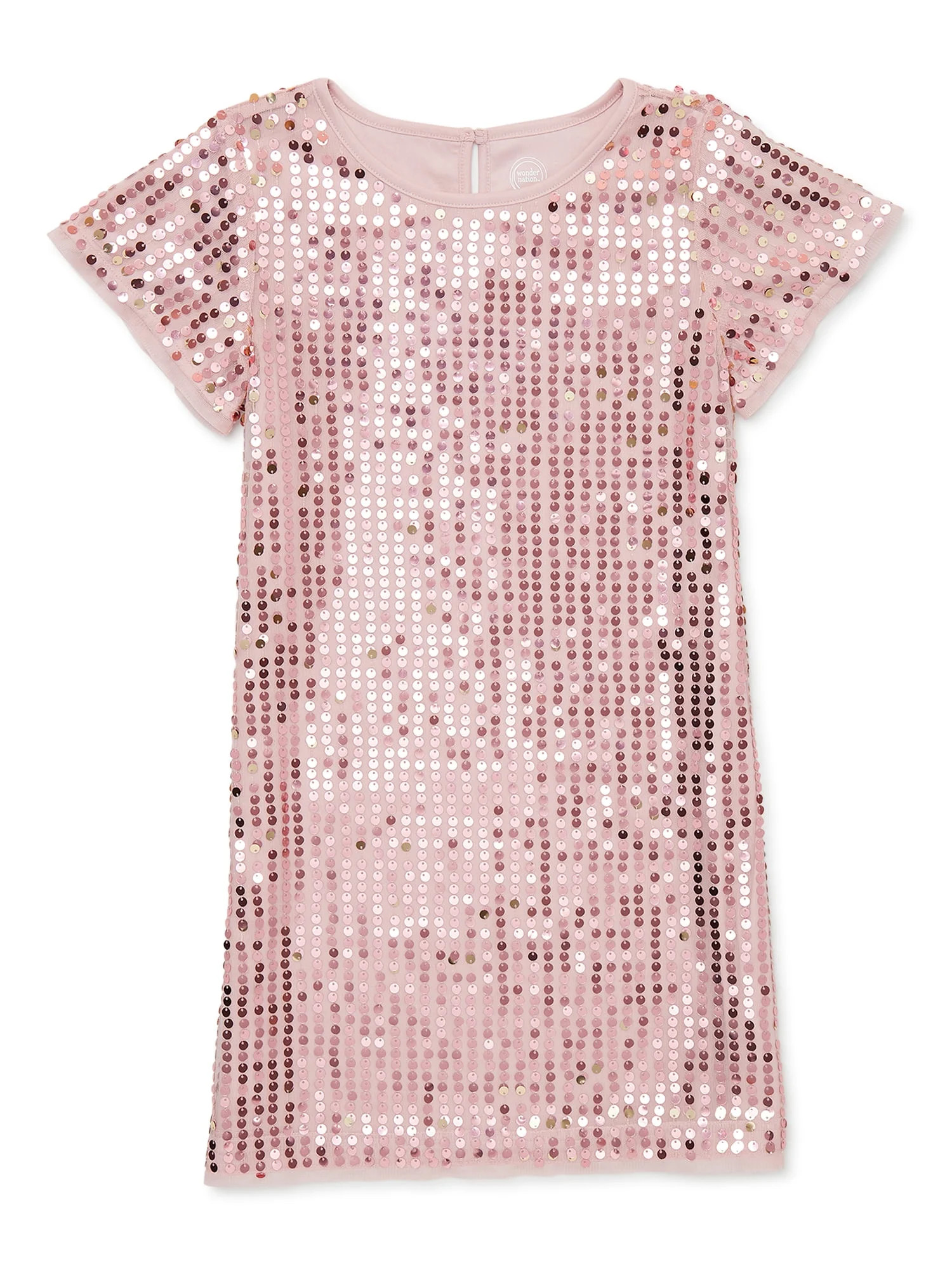 Wonder Nation Girls Sequin Shift Dress, Sizes 4-18 & Plus - Walmart.com | Walmart (US)