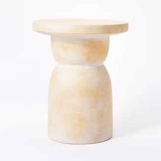 Montebello Shaped Ceramic Accent Table Light Brown - Threshold™ designed with Studio McGee | Target