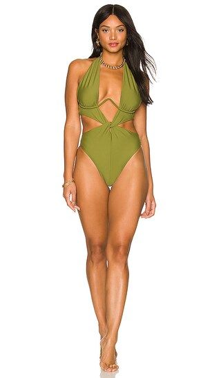 Nayo One Piece in Green | Revolve Clothing (Global)