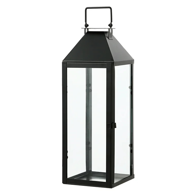 SAFAVIEH Ruane Black Iron Outdoor Hanging Lantern (Set of 2) | Walmart (US)