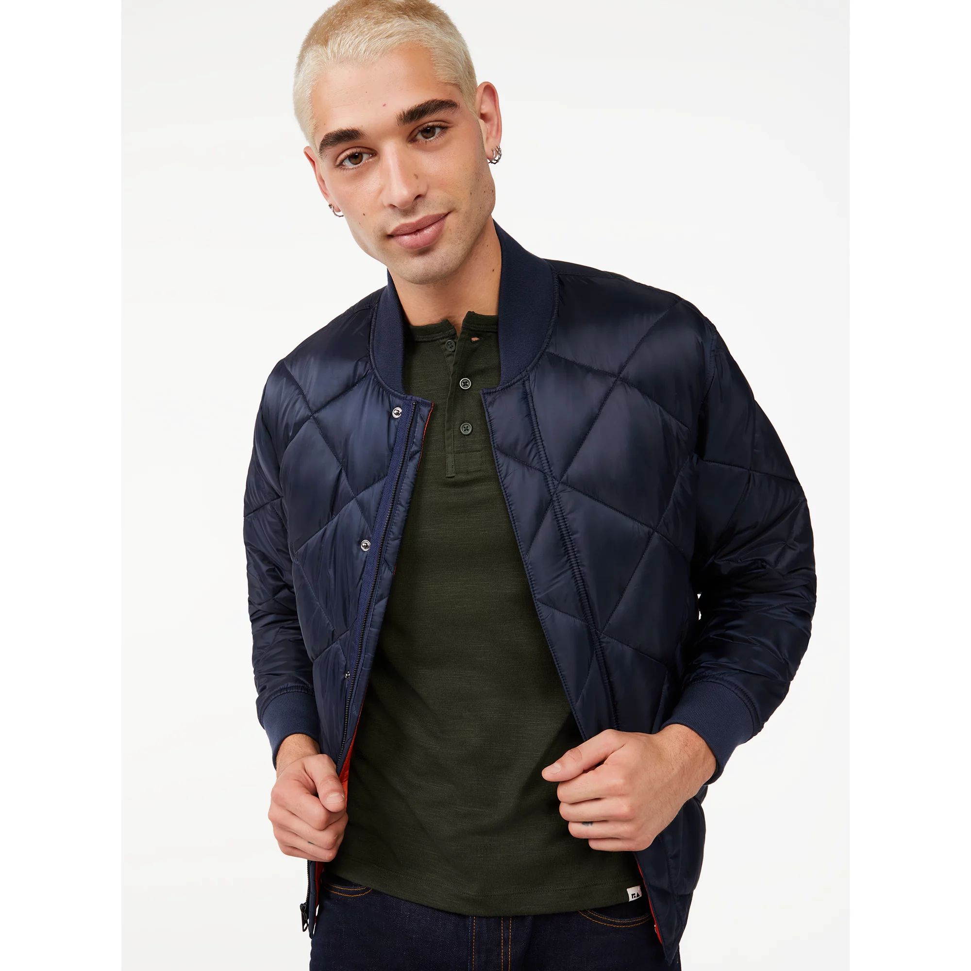 Free Assembly - Free Assembly Men's Quilted Bomber Jacket - Walmart.com | Walmart (US)