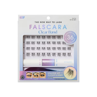 KISS Products Falscara Eyelashes Starter Kit- Clear band - 36ct | Target