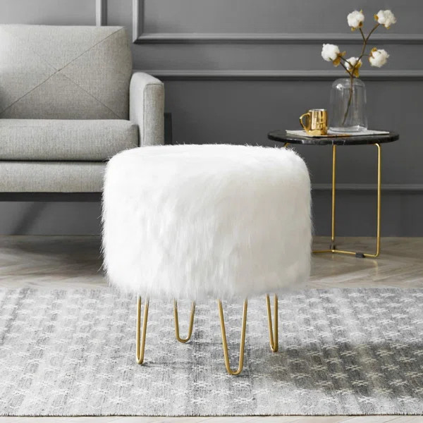 McCook 18" Round Standard Ottoman | Wayfair North America