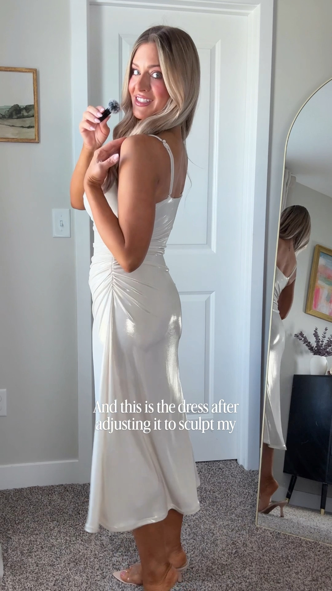 This dress isn’t just cute—it has built-in shaping that smooths everything out and gives a more structured, put-together fit without feeling tight. The ruching helps define the waist, and the neckline is so flattering on. 

And then you can style it up or down depending on the vibe, which makes it even better. Wearing size XS for reference!

🤍 Code haleigh-15 for 15% off $120 orders
🤍 Code haleigh-20 for 20% off $150 orders

#Popilush
#PopilushPartner
#BuiltInShapewear
#ShapewearDress
#DressTryOn

#LTKootd #LTKSaleAlert #LTKgrwm