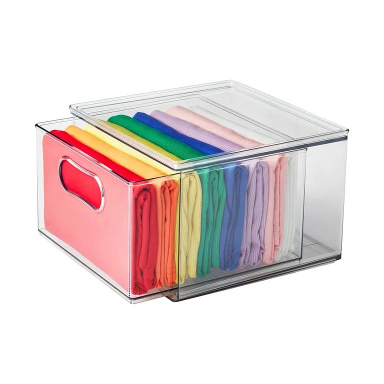 The Home Edit Clear Plastic Large Drawer, Set of 2 | Walmart (US)