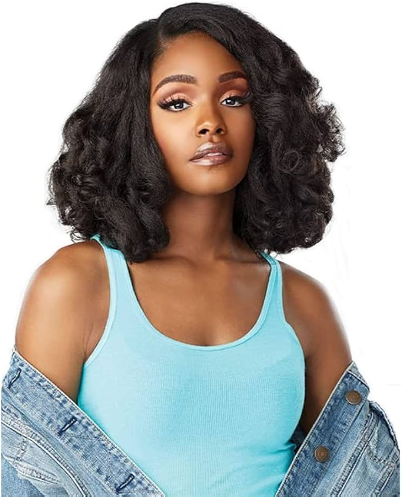 Sensationnel Curls Kinks & Co Synthetic Hair Clip-Ins - Top Lady 10" (Color:4 MEDIUM BROWN) | Amazon (US)