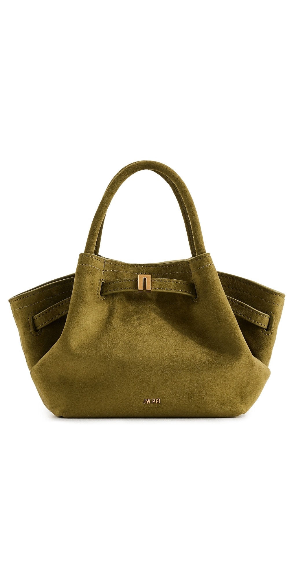 JW PEI Hana Mini Faux Suede Tote Bag Dark Olive One Size | Shopbop