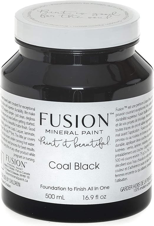 Fusion Mineral Paint 500 ml Coal Black | Amazon (US)