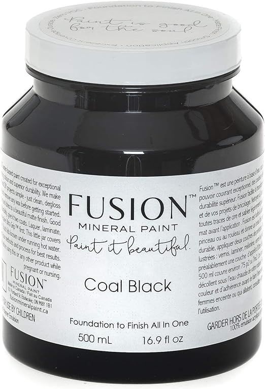 Fusion Mineral Paint 500 ml Coal Black | Amazon (US)