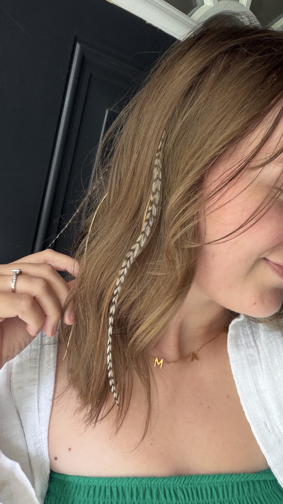 my newest fixation are these hair feathers from Amazon! So easy to put in, comes in multiple colors and super affordable! They’re supposed to stay in for like 6 months with normal wear (wash, style, etc.)! Note, you’ll need a pair of pliers to install them 😊 #LTKhair

#LTKBeauty #LTKootd #LTKselfcare