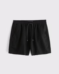 Men's Linen-Blend Pull-On Short | Men's 30% Off Select Styles | Abercrombie.com | Abercrombie & Fitch (US)