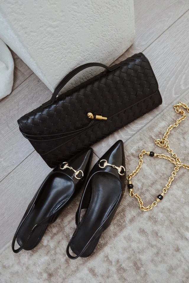 Miss Lola | Nadia Black Crossbody Handbag | MISS LOLA