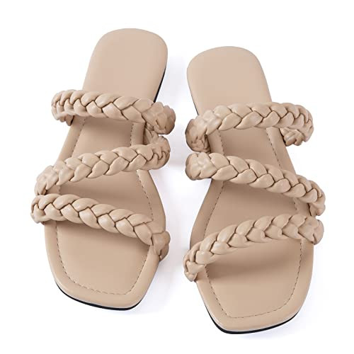 Amazon.com: Customer reviews: Mtzyoa Women's Sandals Casual Braided Dressy Summer Square Toe ... | Amazon (US)