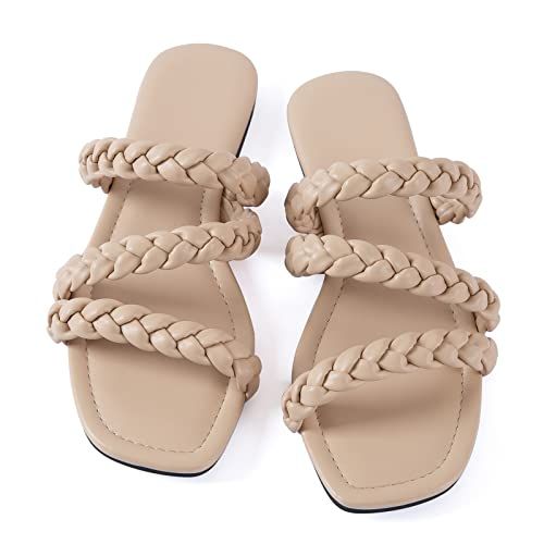 Amazon.com: Customer reviews: Mtzyoa Women&#39;s Sandals Casual Braided Dressy Summer Square Toe ... | Amazon (US)