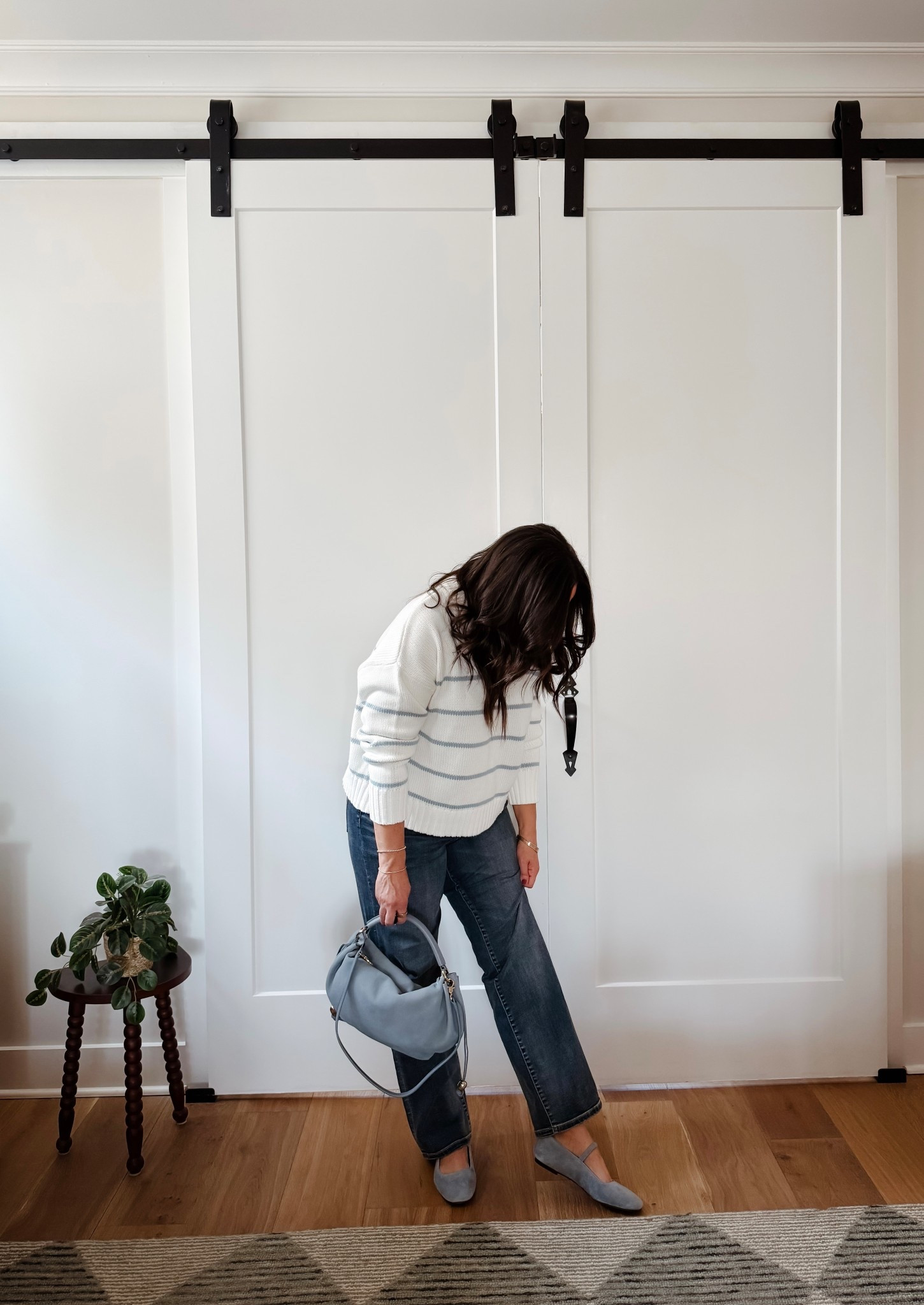 And, a moment for the light blue ballet flats! Blue suede shoes 👏🏼

#LTKootd #LTKOver40 #LTKSeasonal