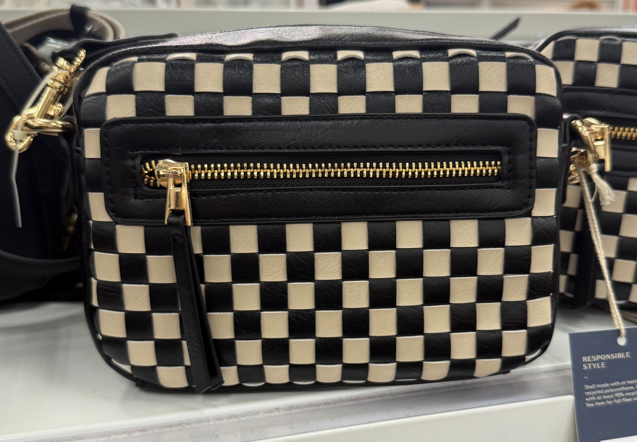 Black and white checkered cross body bag handbag purse tote mini bag 

#LTKFindsUnder50 #LTKSaleAlert #LTKItBag