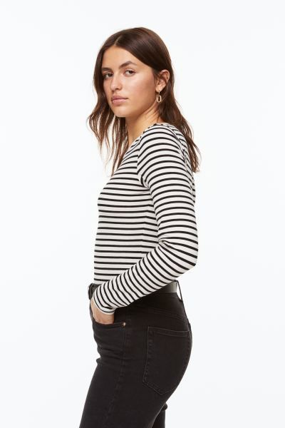 Long-sleeved Jersey Top | H&M (US + CA)