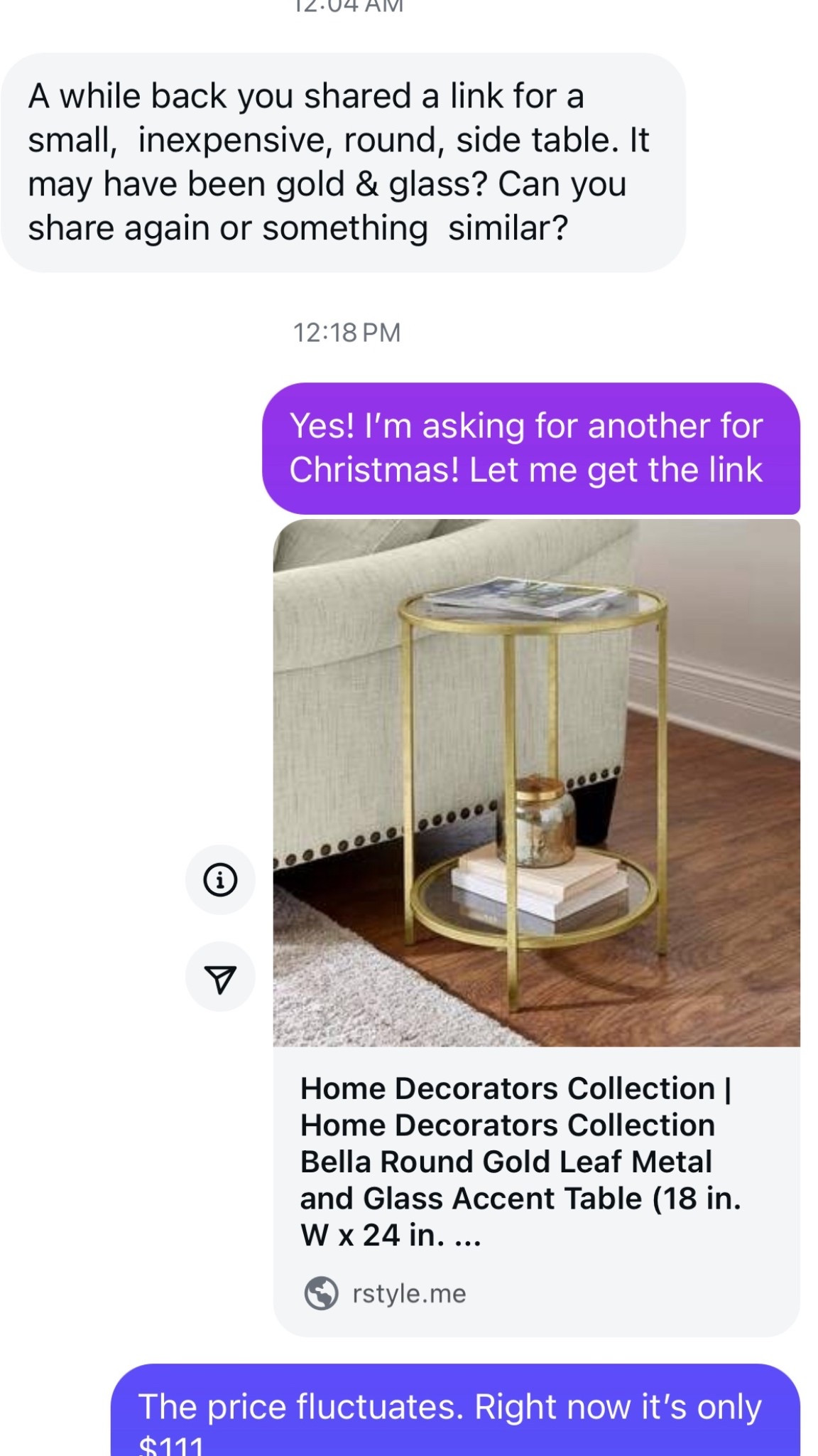 I have this table in son’s room by his chair and in our living room. It’s the perfect height next to a club chair. I’m asking for another one for Xmas for the nursery. I put a bowl of burp cloths on bottom shelf and coaster and other supplies on top  

#LTKHome #LTKBaby