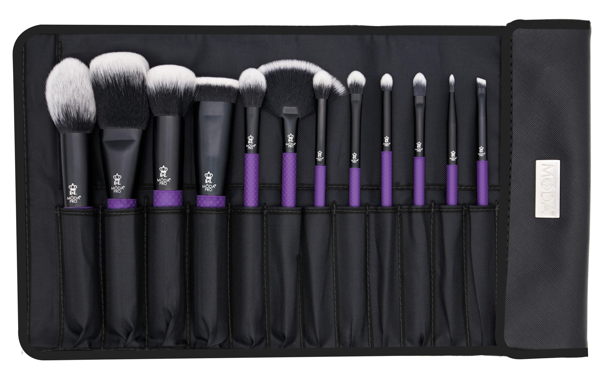 Moda Brush Pro Purple 13pc Makeup Brush Kit | Walmart (US)