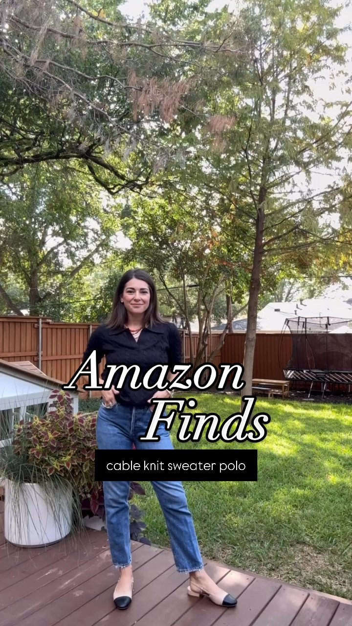 The Fall transition piece you need 🍂 Amazon’s Cable Knit Sweater elevates even the simplest of outfits and will carry you into the Ber months, perfectly!

Paired here with my favorite denim and an easy pair of sling backs for a quick, yet put together look!

#LTKFindsUnder50 #LTKStyleTip #LTKVideo