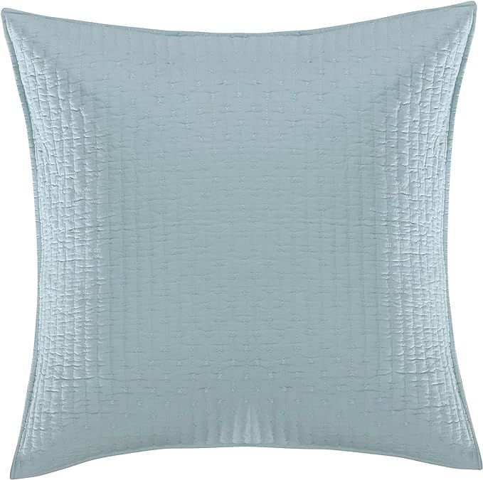 Levtex Home - Cross Stitch - 100% Cotton - Euro Sham (26x26in.) Set of 2 - Blue Haze | Amazon (US)