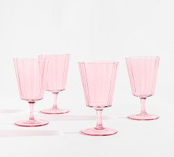 Fluted Glass Goblets - Set of 4 | Pottery Barn (US)