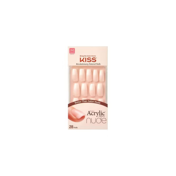 KISS Salon Acrylic Nude French Manicure - Leilani - 28ct | Target