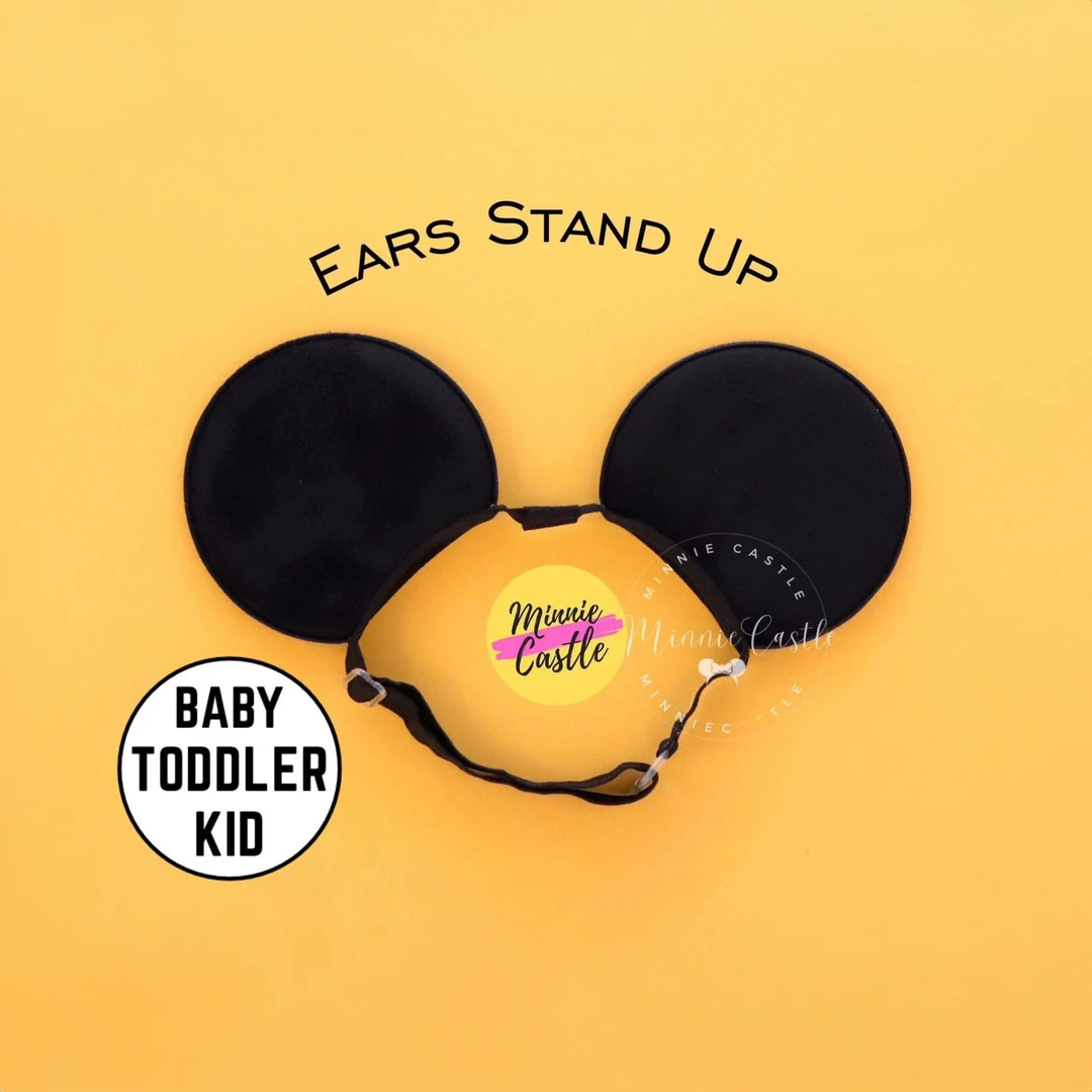 Black Mickey Ears, Mickey Ears, Baby Boys Toddler Mouse Ears, Plain Mickey Ears, Minnie Ears, Non... | Etsy (US)