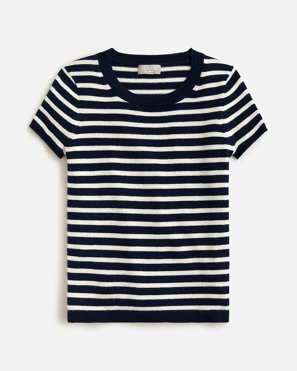 Cashmere relaxed T-shirt in stripe | J. Crew US