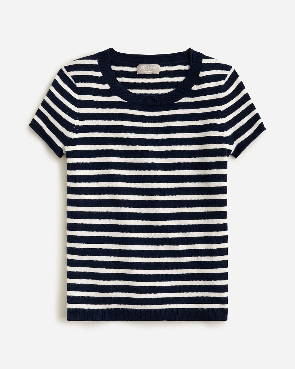 Cashmere relaxed T-shirt in stripe | J.Crew US