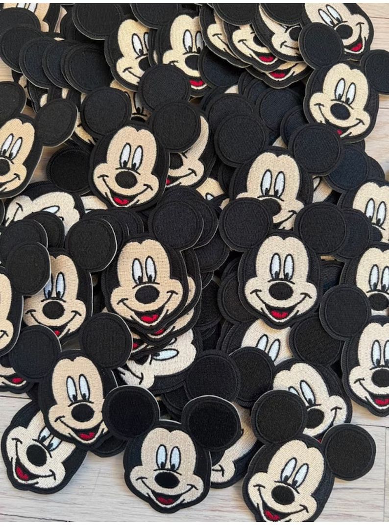 ASHESIVE 2.5 inch Mickey Mouse patch- ADHESIVE Minnie Mouse patch- Disney patch-Disney sticker pa... | Etsy (US)