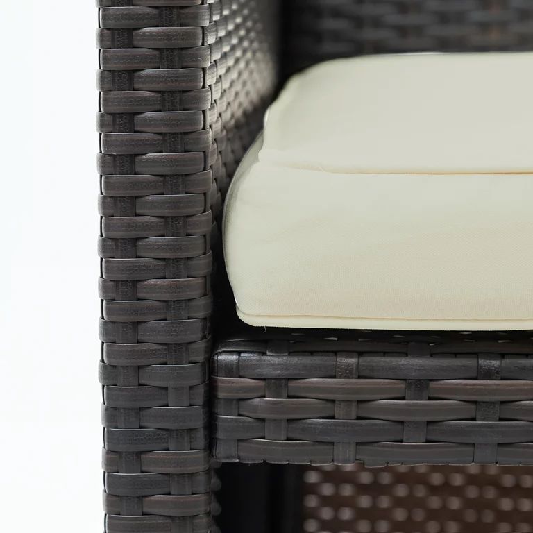 SegmartOutdoor Garden Patio Sectional Sofa Sets, SEGMART 3 Pieces Modern Wicker Furniture Set wit... | Walmart (US)