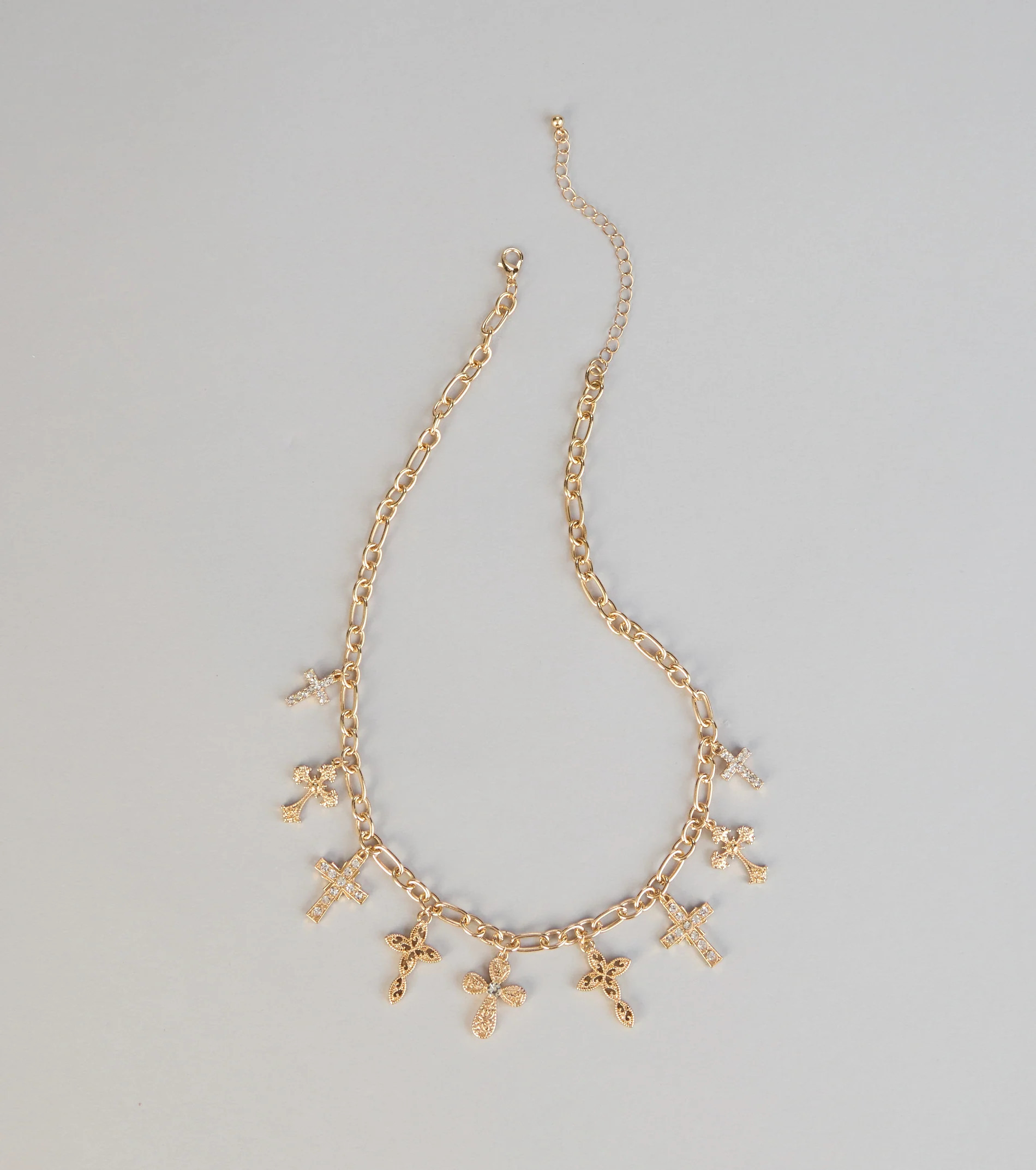 Faith Mode Cross Charm Necklace | Windsor Stores
