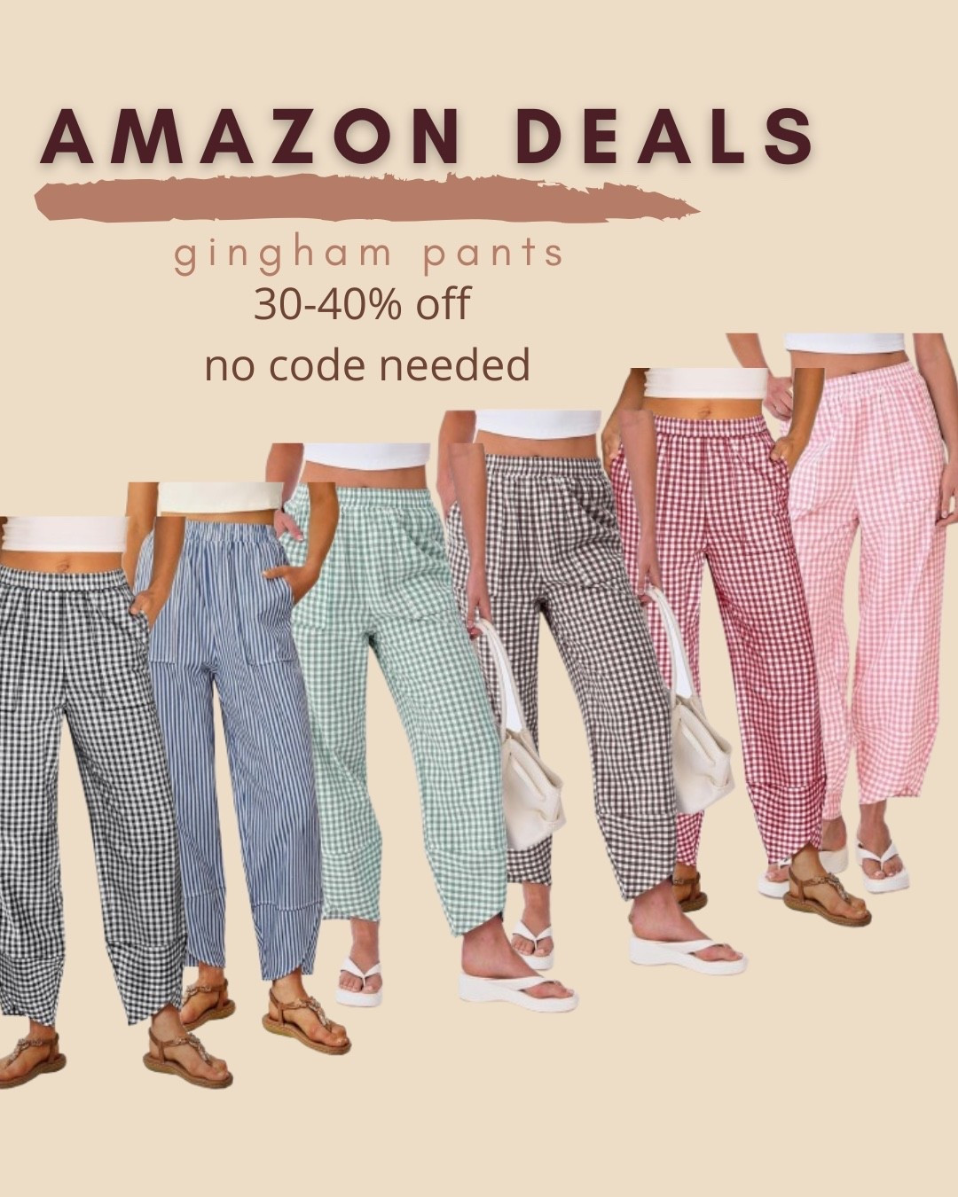 $14-$18 ends 12/23

Anrabess
Amazon fashion
Amazon deals
Spring fashion
Gingham pants
Checkered pants
Palazzo pants
Comfy pants


#LTKSaleAlert #LTKFindsUnder50