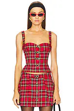 MAJORELLE Shane Top in Red Plaid from Revolve.com | Revolve Clothing (Global)
