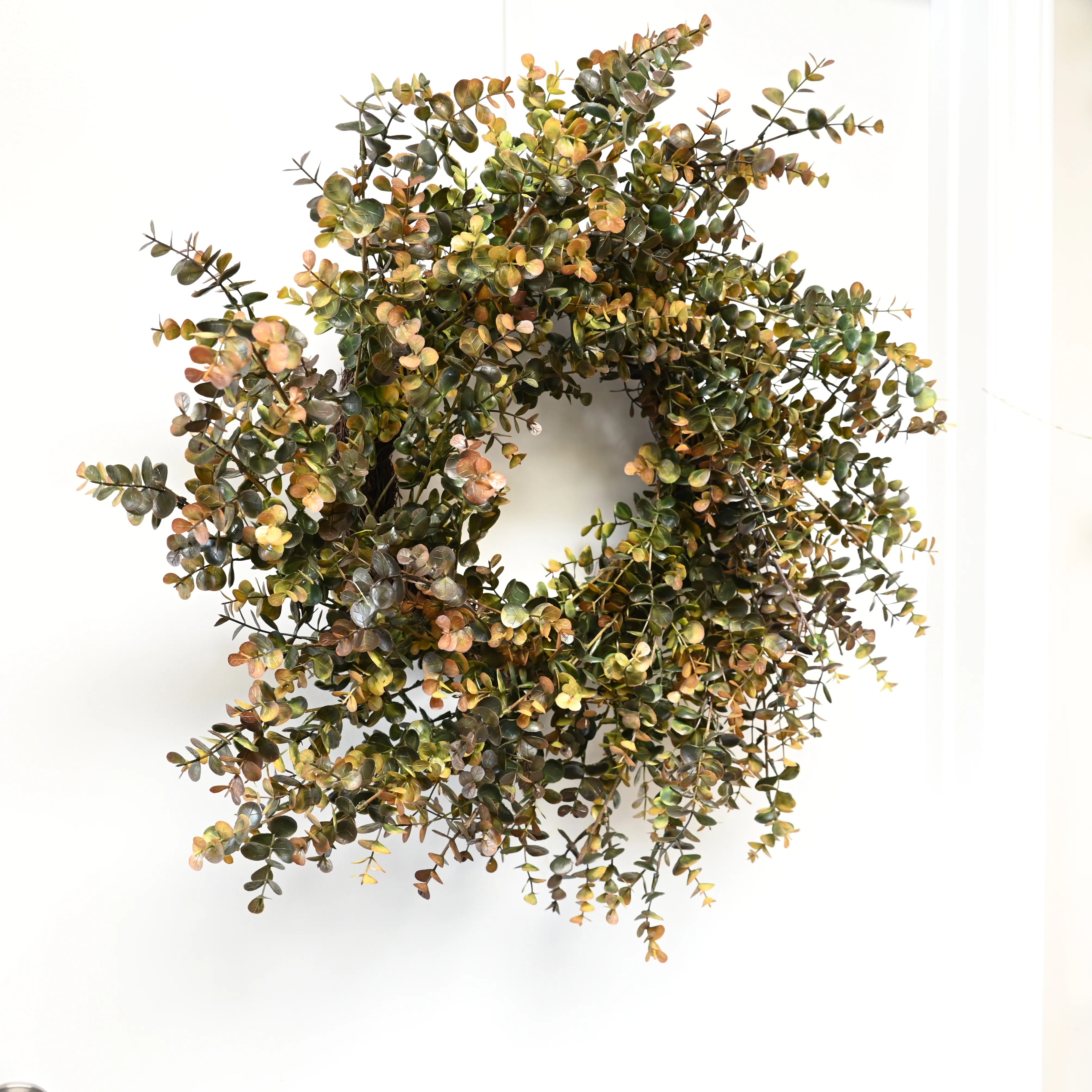 The Holiday Aisle® 26" Autumn Mini Eucalyptus Wreath | Wayfair | Wayfair North America