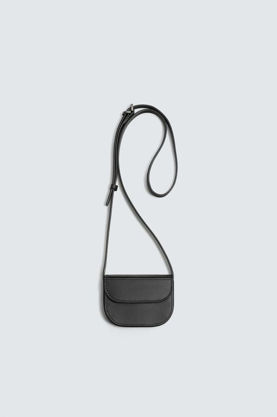 LEATHER MINI CROSSBODY BAG | Zara US