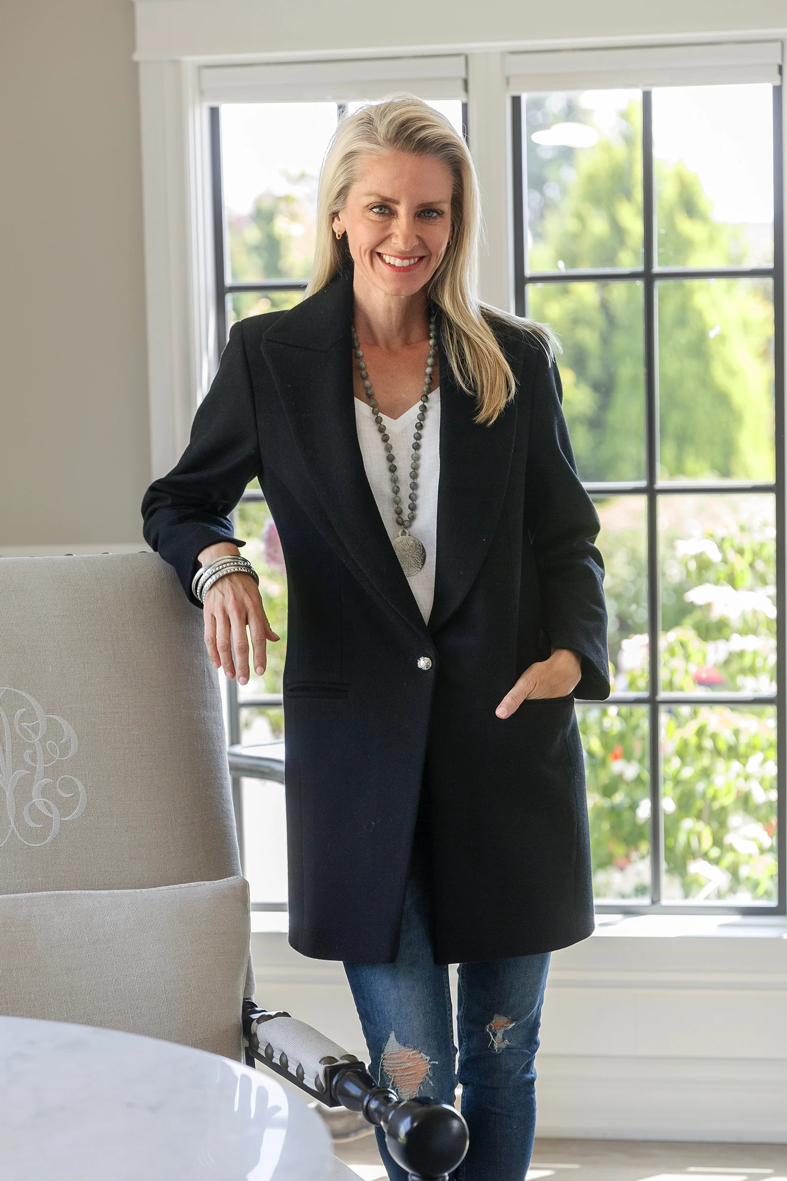 Joey Long Blazer | Arte Italica & Crown Linen Designs