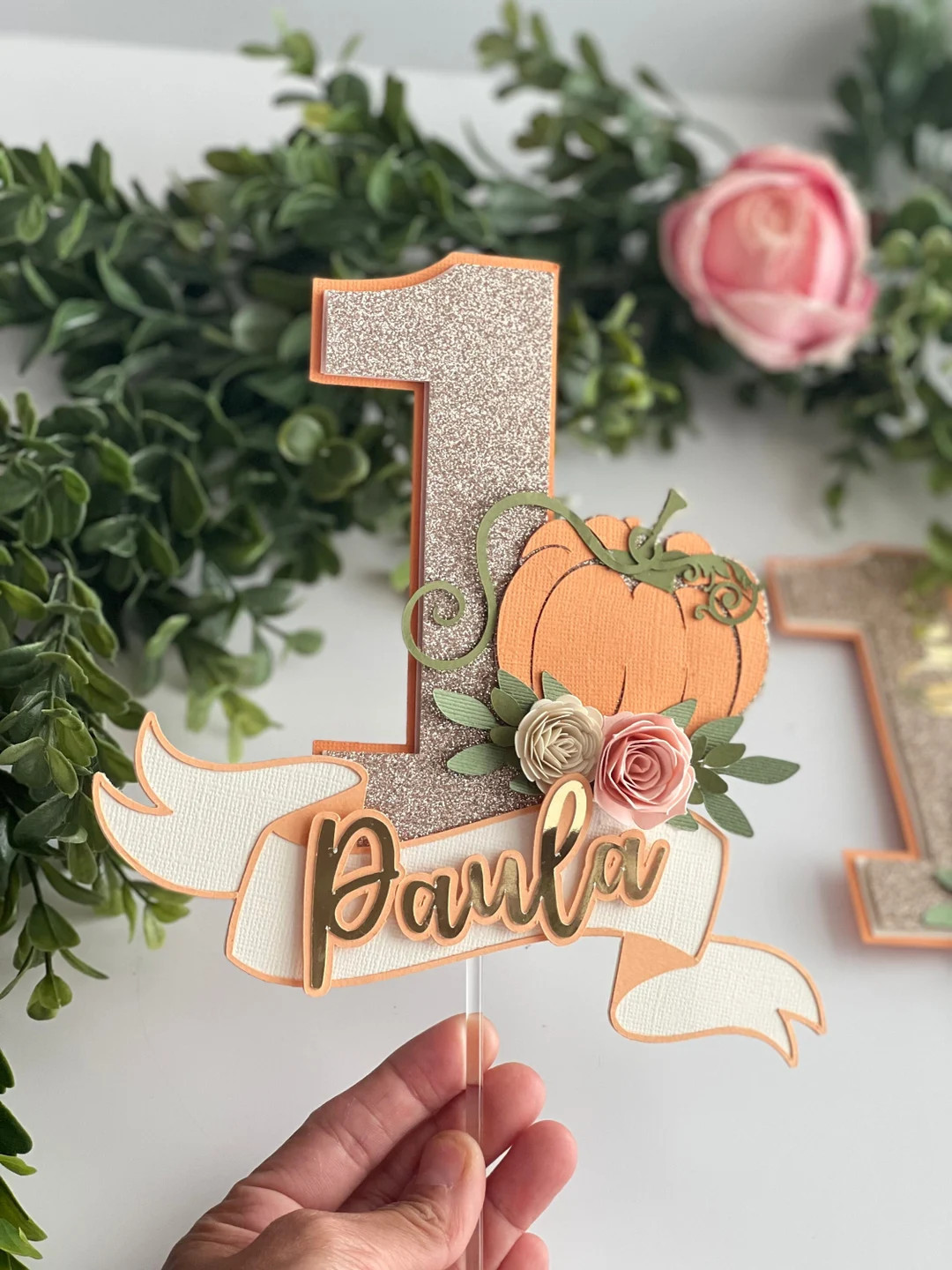 Little Pumpkin Cake Topper, 1st Birthday Cake Topper, Little Pumpkin Birthday, Fall 1st Birthday ... | Etsy (US)