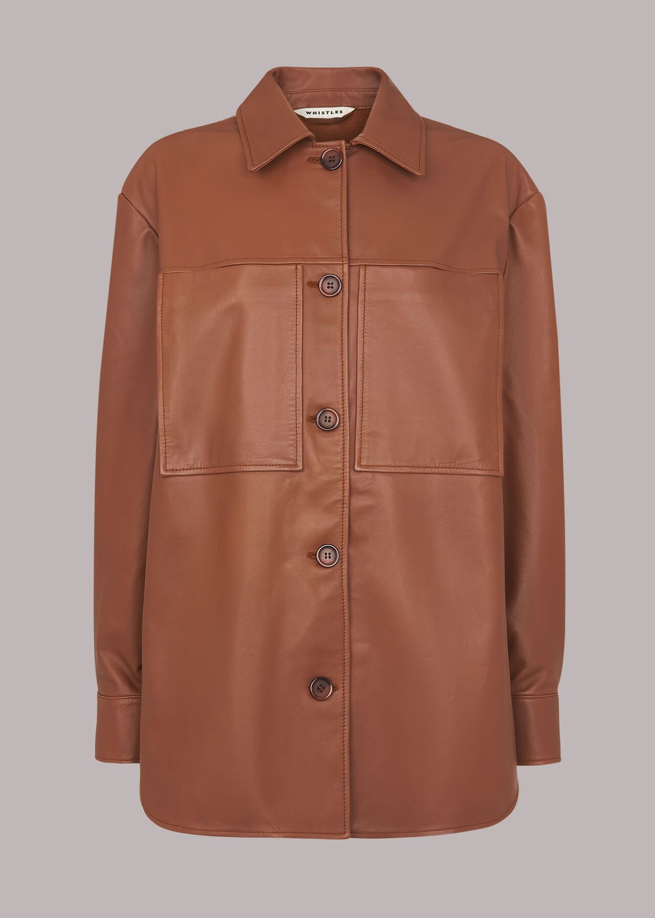 Cady Leather Pocket Overshirt | Whistles