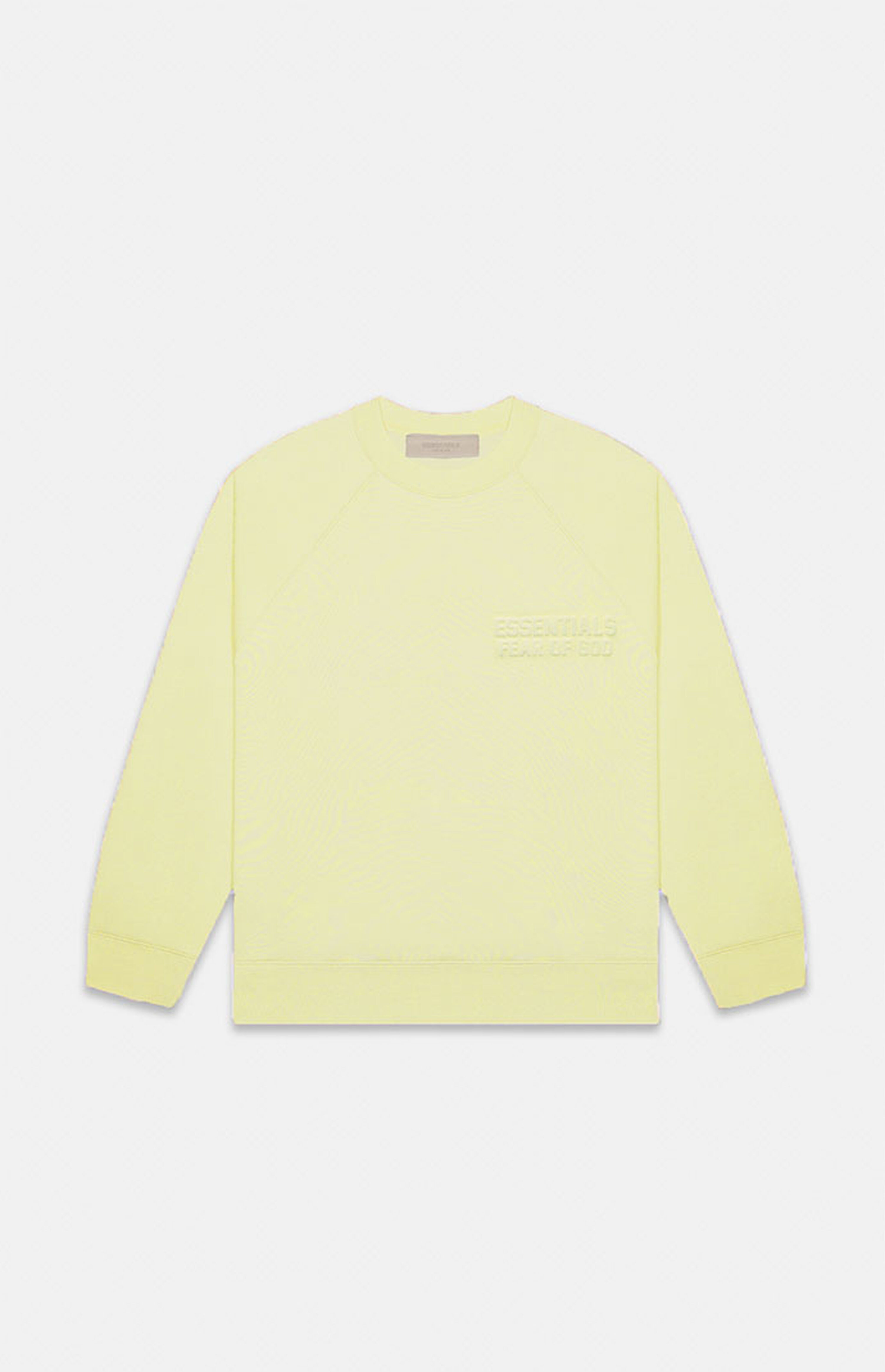 Essentials Fear Of God Canary Crew Neck Sweatshirt | PacSun | PacSun